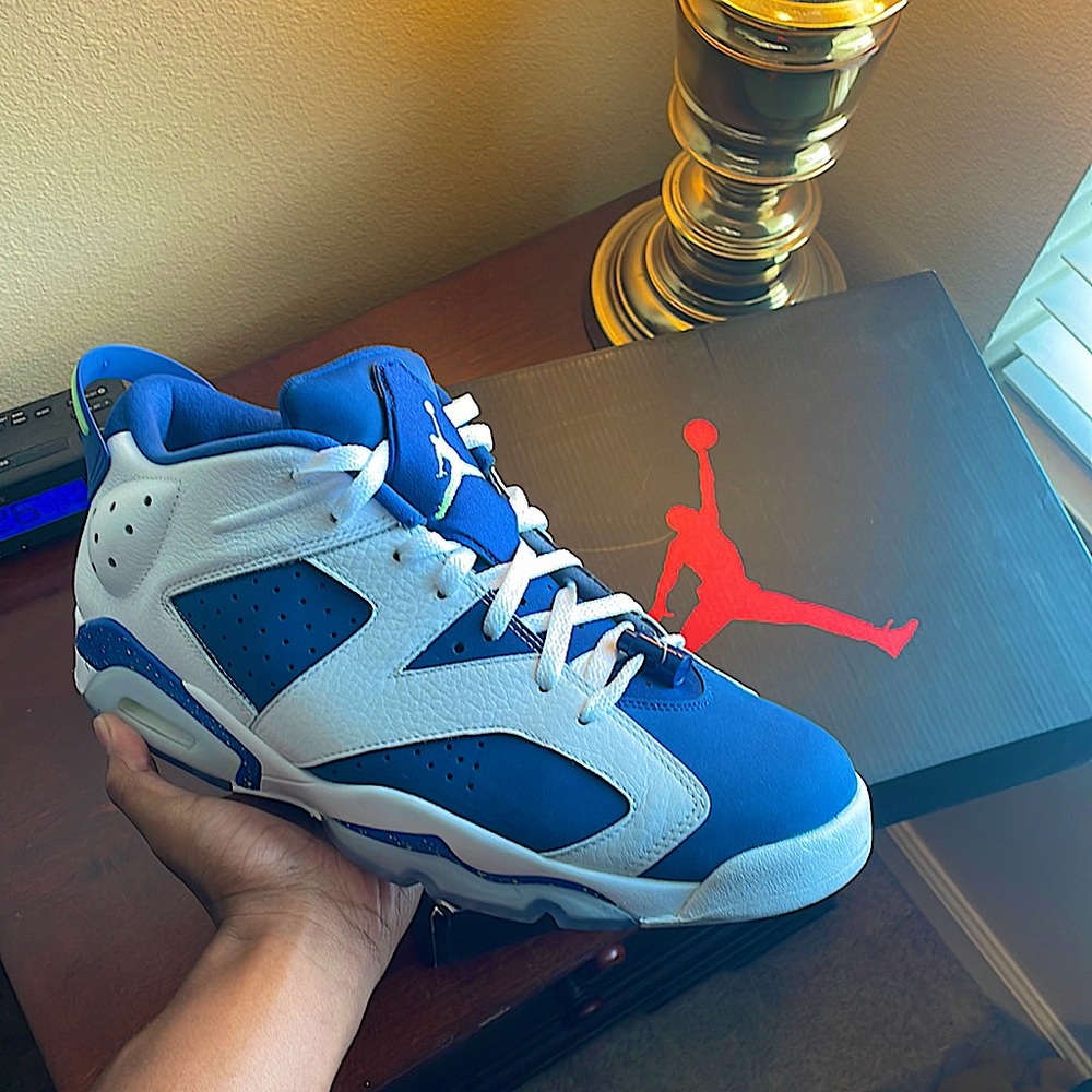 Air Jordan Retro 6 Low Ghost Green size 13
